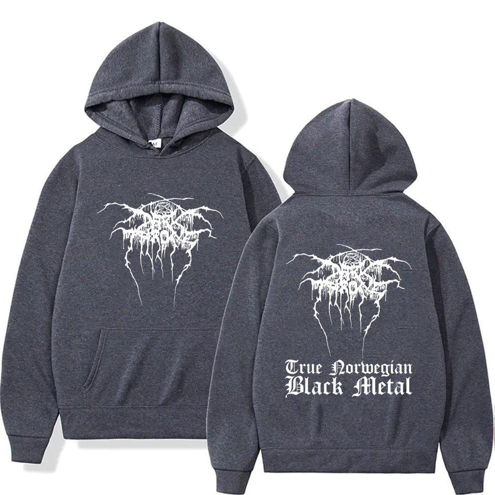 Vintage Darkthrone True Norwegian Black Metal Hoodie Mayhem Pullover Herren Damen Klassisch Death Black Metal Rock Sweatshirt