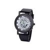 Men Luxury Stainless Steel Quartz Military Sport Plastic Band Dial Wrist Watch 