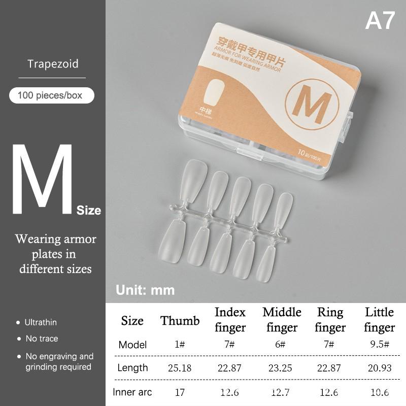 100Pcs/Box Matte Fake Nails No Polishing Press On False Nails Medium Short Design High Matt Soft Gel Nail Tips For Extension