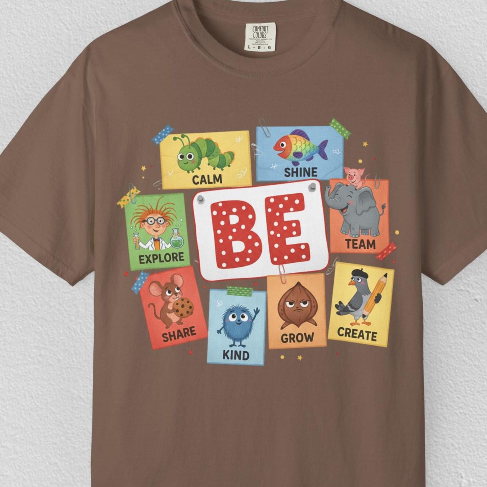 Comfort Colors Kindness Teacher Shirt, Be Kind Tee Shirt, Elementary Teacher Shirt, Teacher Appreciation Shirt Gift, Positive Teacher T shirt 2XL