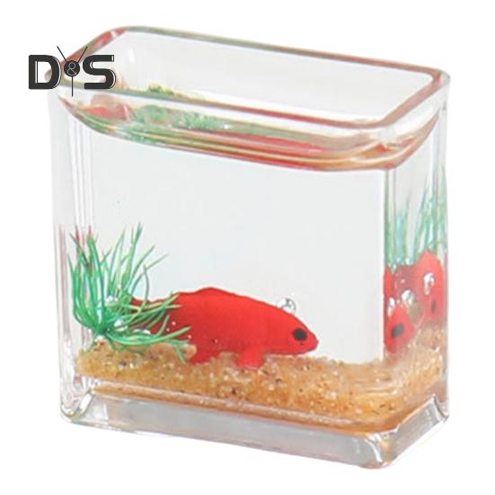 

Миниатюрная фигурка аквариума 3D акриловый мини аквариум настольный орнамент модель аквариума для мини игрушечного домика микропейзажи C