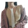 Luxurious Pearl Bead Bowtie Delicate Women School Uniform Banquet Formal Shirt Necktie Woman Wedding Accessories