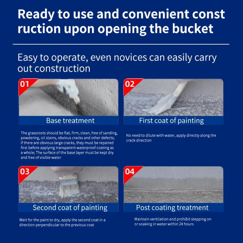 Transparent Waterproof Adhesive for Exterior Walls, Waterproof Coating for Bathrooms, Roof Leakage Repair, Crack Filling, Universal Glue