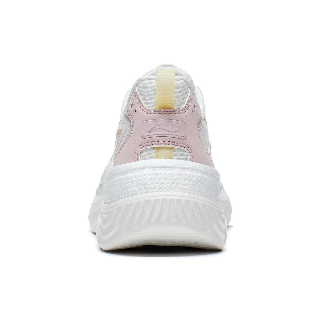 Li Ning Cyan Journey Textile, Synthetic Leather Slip Resistant Abrasion Resistant Low Top Sports Casual Shoes Women's AGLT058-4