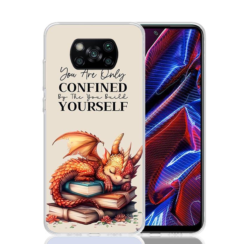 F-Fourth W-Wing Dragon Phone Case For Xiaomi Poco X7 X6 X5 Pro F7 Ultra Redmi 15C 15 13 13C 12 12C 10 10A 10C 9 9A 9C 9T Cover P