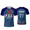 PXG Blue Lock Japanisches Anime-Trikot, Fußballuniform Nr. 9 Rin Shidou, Cosplay-T-Shirts, Freizeit-Sportoberteile für Herren und Damen