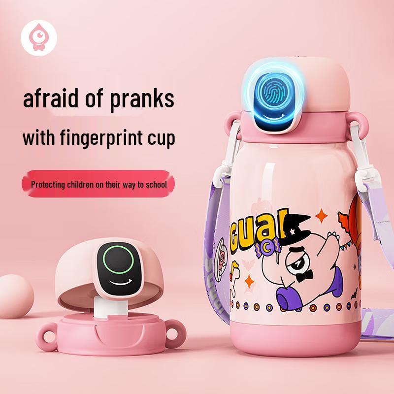 PAKCHOICE Smart Fingerprint Bluetooth Insulated Straw Cup for Kids