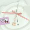 Elegant Beaded Mobile Phone Lanyard Handmade Beaded Keyring Accessory for Women