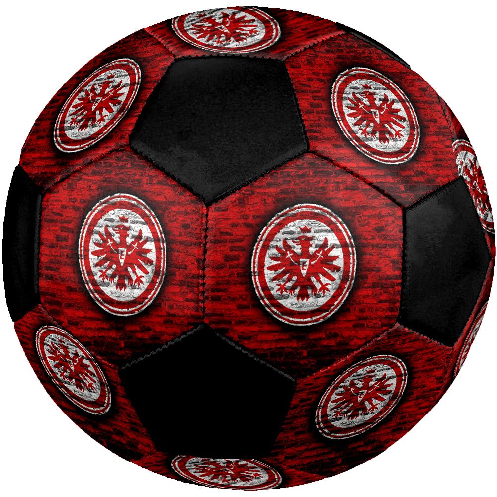 TAGLIA 5 Pallone da Calcio Eintracht Frankfurt Colorato Per Tutte le Età Cucito a Macchina PVC Pronto per la Competizione Resistente Alta Rimbalzabilità