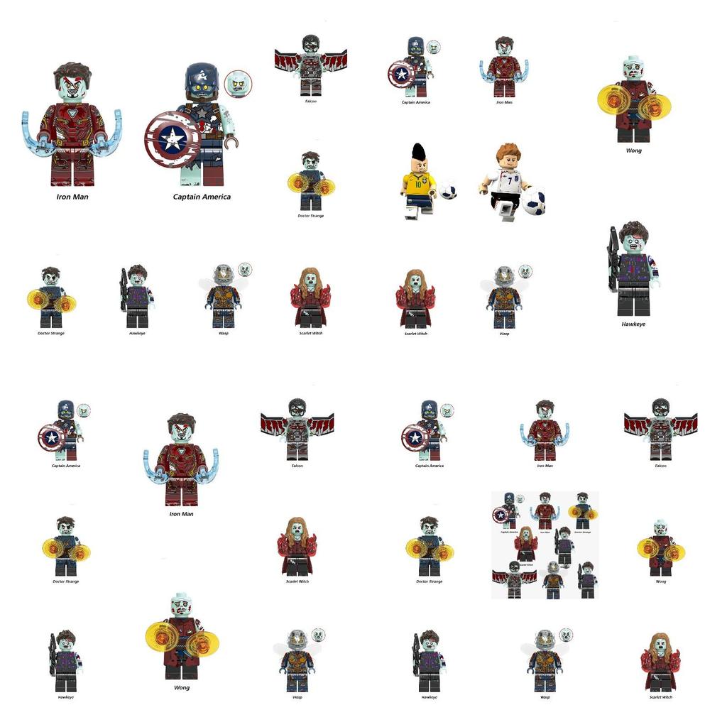 X0325 Superhero Series Building Blocks Toy For Children Abs Material Visual And Intellectual Development Hands-on Coordination Interactive Play