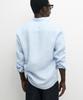 Masimodutti Regular Fit Melange Linen Striped Shirt