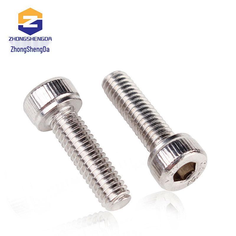 304 Stainless Steel Hex Socket Knurled Cup Bolts M1.4-M2.5