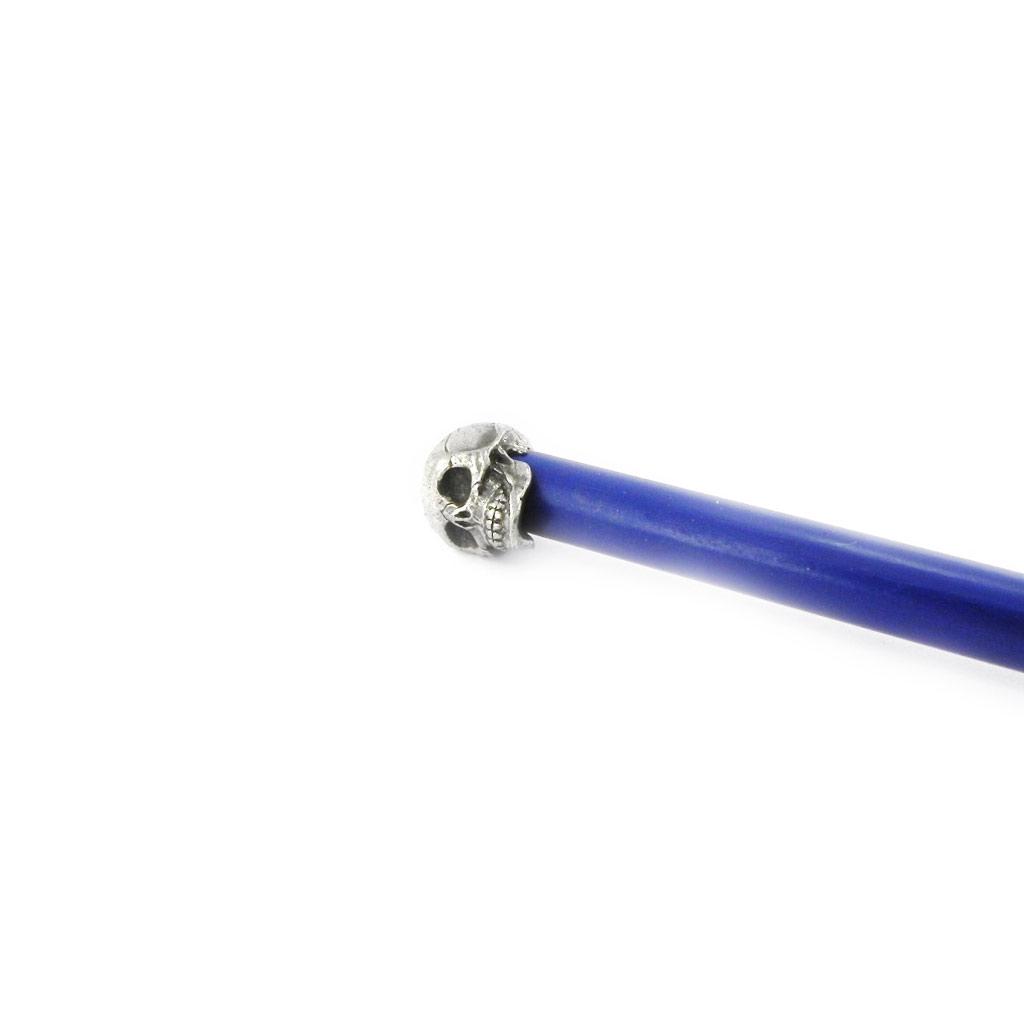 Les Trésors De Lily [I6766] - Crayon médiéval 'Tête de Mort' bleu - 18 cm