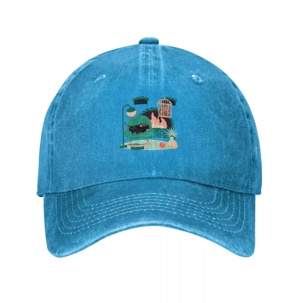 Truffle the Cats Staycation Baseball Cap Christmas Hat tea Hat Golf Women Unisexs