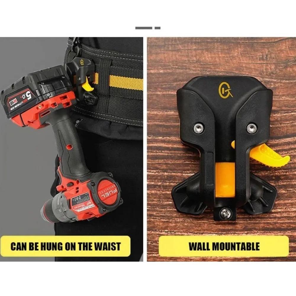 Quick Release Tool Holster Self-locking Electric Drills Organizer Hook for All Major Tool Brands