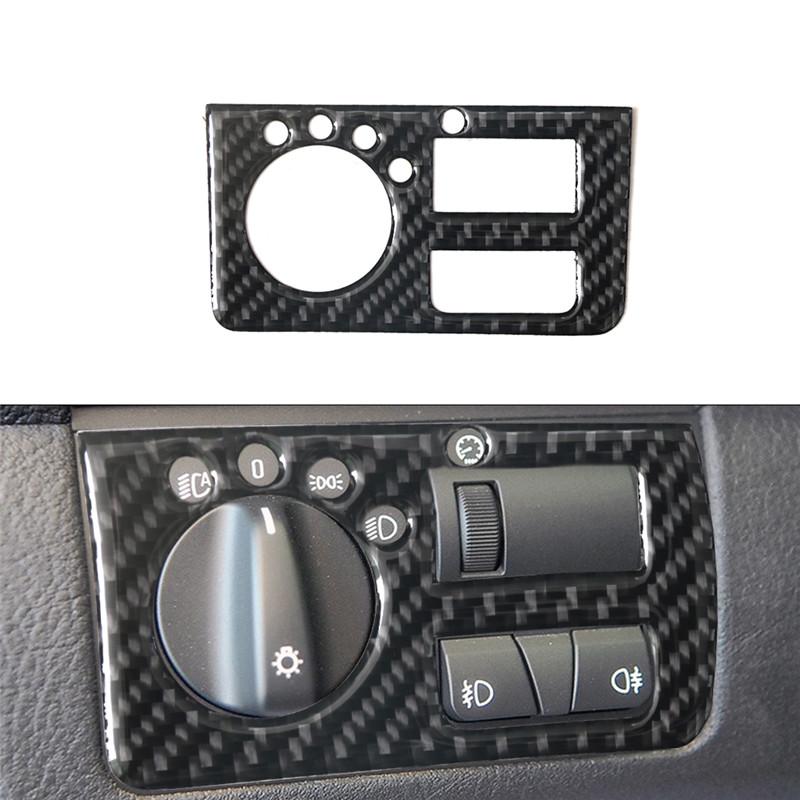 Carbon Fiber Car Center Console Air Conditioning CD Gear Control Panel Trim Cover Sticker For BMW X5 2000-2006 Car Accessories