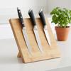 Stojak Bambusowy Blok Kuchenny na Noże do Noży Uniwersalny Magnetyczny