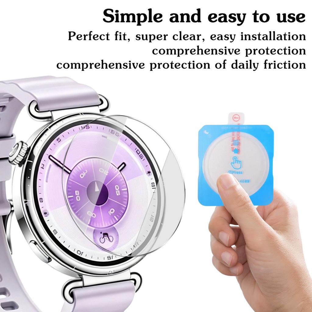 Easy Installing Tempered Glass Privacy Screen Protectors for Huawei Watch GT6 41mm 46mm GT6 Pro Explosion-proof Anti-spy Films