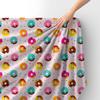 Royal Samt Stoff Polyester Zum Nähen - Motiv Donut Mit Zuckerguss