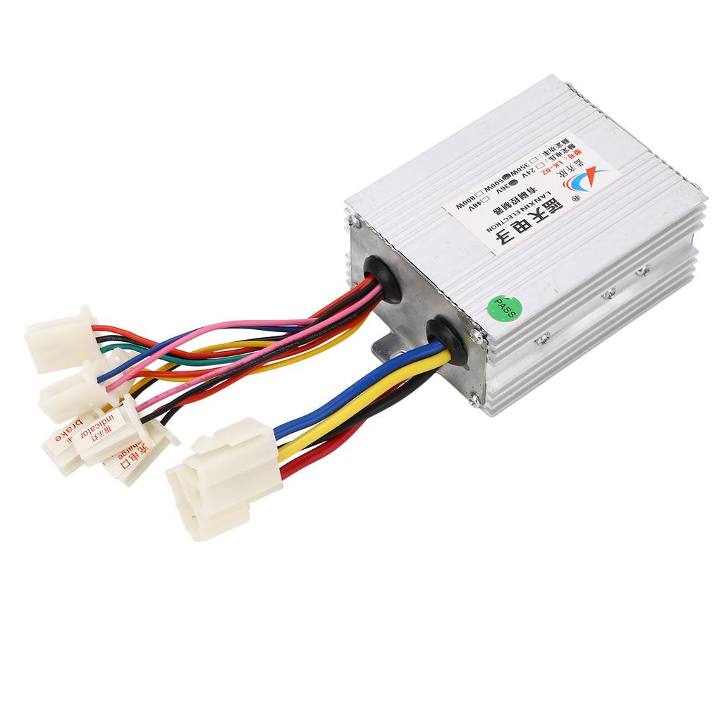 36V 500W Brushed Controller Aluminum Alloy Brush Speed Motor Controller for Electric Bikes Tricycles Motorcycles