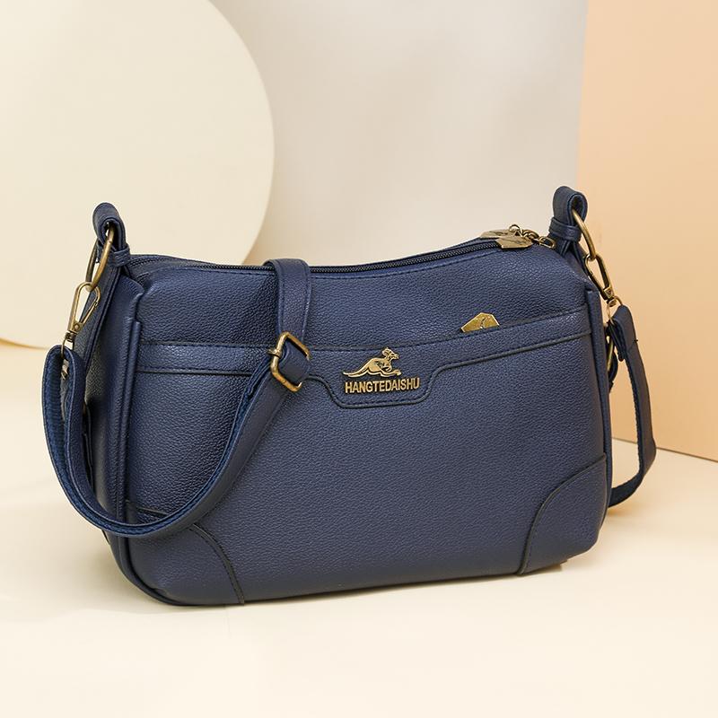 Jednobarevná taška přes rameno Dámská crossbody taška Taška pro středněvěkou matku