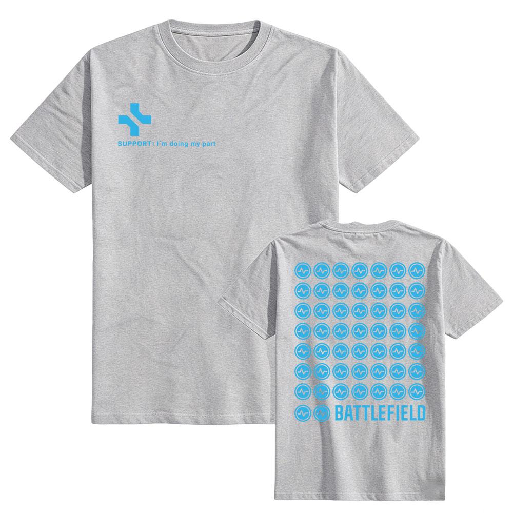 T-shirt Supporto Battlefield 6 Cotone Estiva Manica Corta Morbida Unisex Streetwear Girocollo Moda Stampa Grafica Magliette Merch
