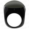 Universal Rocket Bikini Motorcycle Cafe Racer Front Cowl (Black/Smoked Glass)