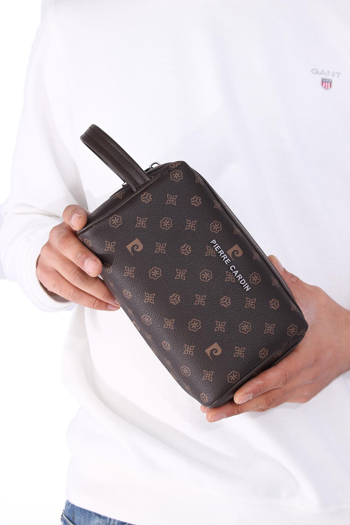 

Original Pierre Cardin Printed Brown Luxury Hand Bag 01Pc002001 Men s Hand Bag Handbag Clutch Bag Printed Brown