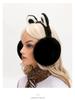 Plush Foldable Earmuffs with Big Eyes - Velvet, Cold-Proof, and Warm for Winter