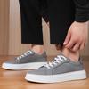 Fashion Comfortable Hollow Out Lace-Up Skate Shoes Classic Flats 2025 Men's Breathable Mesh Sneakers Lightweight Casual Walking Shoes