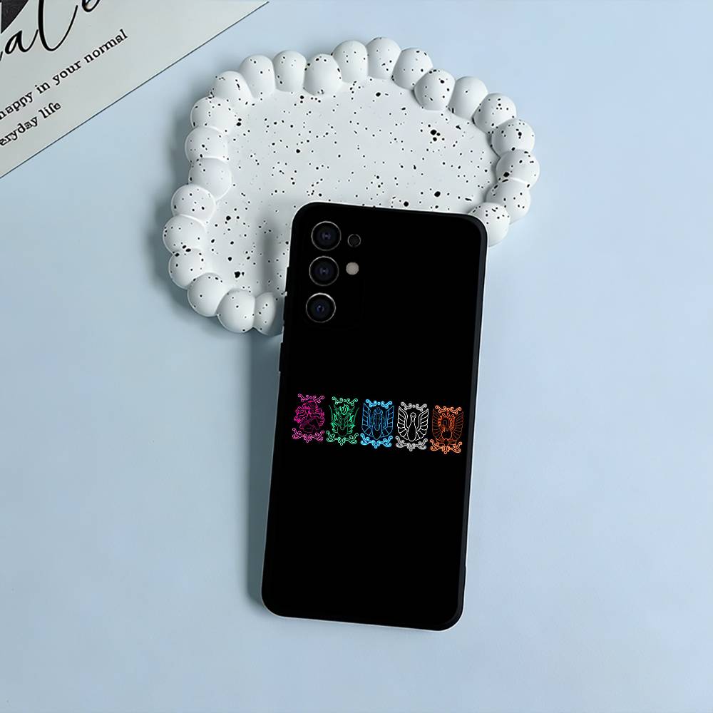 

S-Saint S-Seiya Knights Black Soft Silicone Phone Case for Samsung S25, S24, S21, S22, S23, S30, Ultra, S20, Plus, FE, Lite Samsung S24