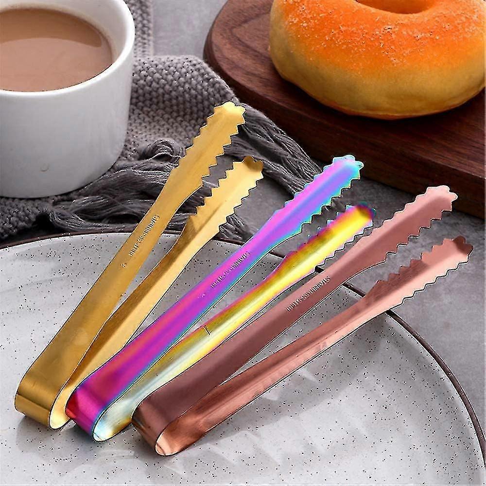 Stainless Steel Ice Scoop And Ice Tongs Small, Round Bottom Bar Ice Utility