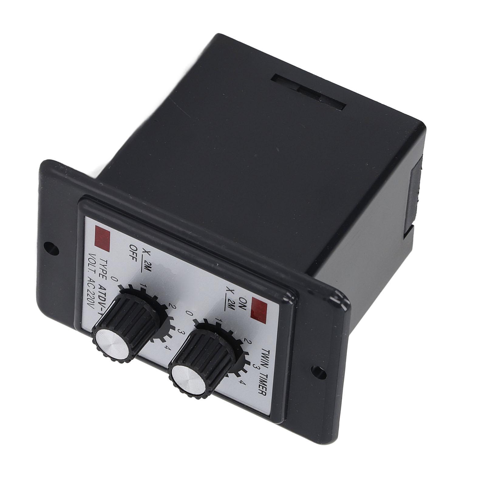 

12м Двойное реле времени Антипомеховая медная катушка Серебряный контакт Реле задержки времени AC220V