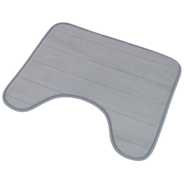 Bathroom Rug with a Cutout for the Toilet for the Bathroom Anti-Slip Mat