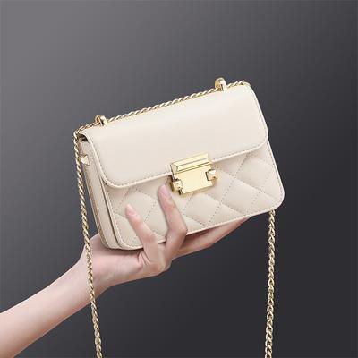 Bag Women's Bag Autumn and Winter New High-end Light Luxury Niche Chain Bag Crossbody Bag Shoulder Small Square Bag