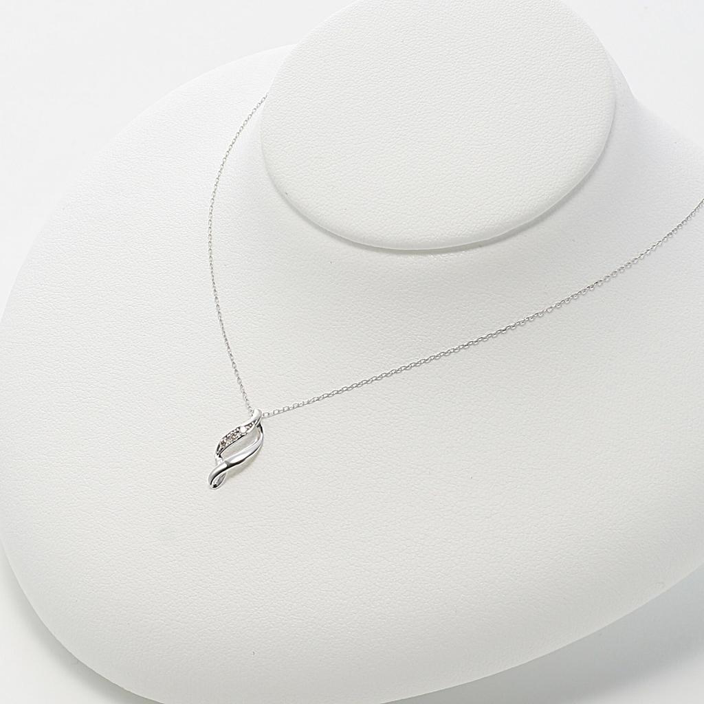 Estelle Official Women's Necklace, 10K White Gold with Diamonds, 0442-0076-0020-0000