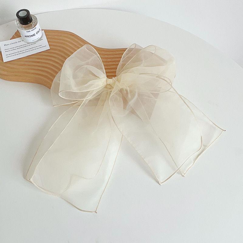 Organzová nadrozměrná sponka do vlasů s motýlkem, čelenka, módní sponka do vlasů, vlasové doplňky