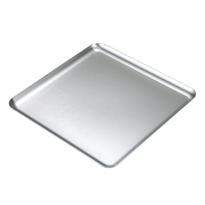 Korean Stainless Steel Rectangular Multi-Purpose Plate for BBQ, Hot Pot, Cafe, Grilled Meat, Sushi, & Fruits.