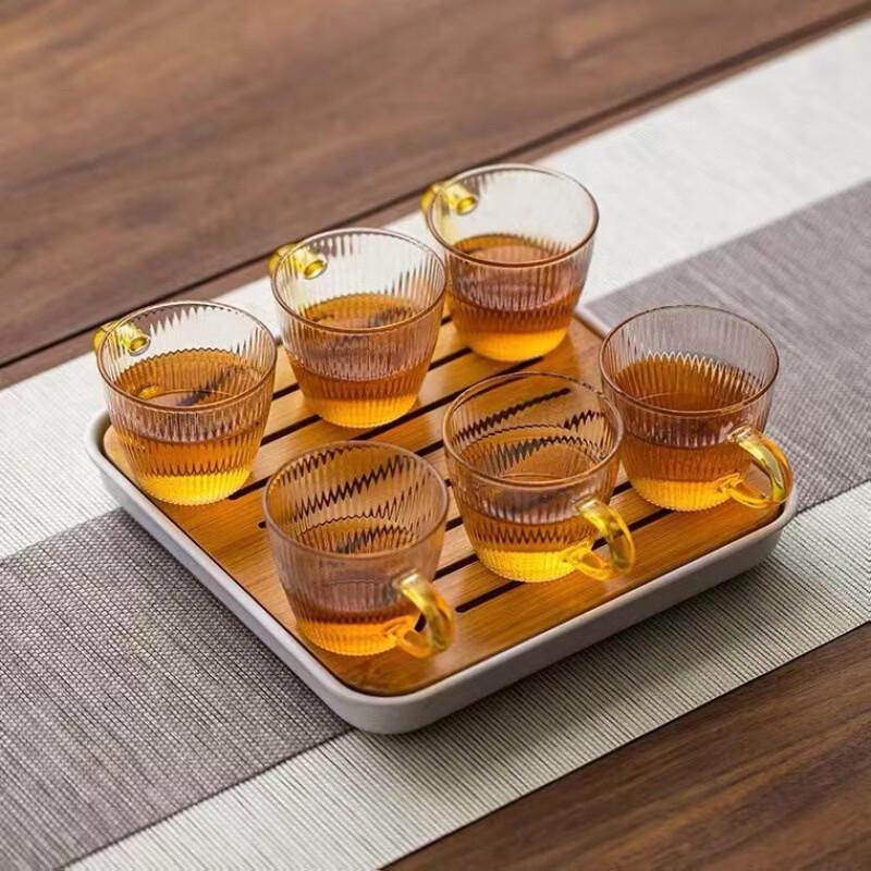 Hammered Borosilicate Glass Kung Fu Tea Cup