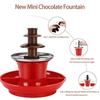 Fontana di Cioccolato Multiuso a 3 Livelli Elettrica per Fonduta di Cioccolato, per Sciogliere Caramelle e Fare il Formaggio Fuso