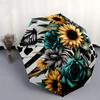 1pc Zebra Stripes and Floral Bouquet Umbrella with Plastic Handle,Suitable for All Seasons Home Travel Outdoor UmbrellaDD1402