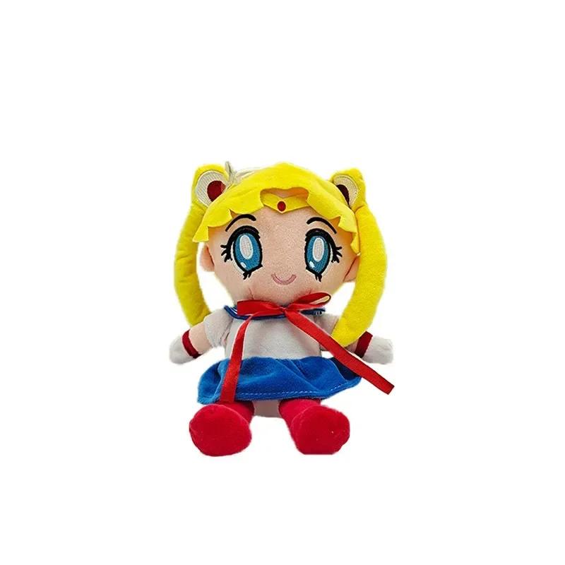 25CM Kawaii Sailor Moon Plush Toy Moon Cat Moon Hare Cute Girl Heart Filled Anime Doll Gift Home Bedroom Decoration