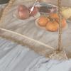 New Kitchen Foldable Square Food Cover Flower Border Insect Cover Tent Mesh Umbrella Picnic Mesh Mosquito Umbrella Easy Clean