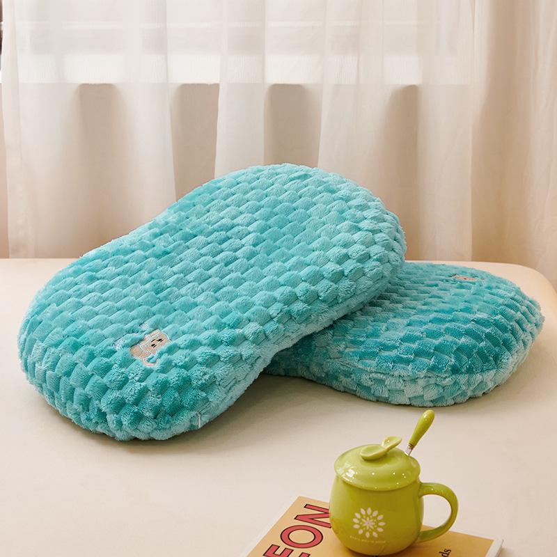 Scarab Velvet Cat Belly Pillow Bean Velvet Pillowcase Memory Foam Pillow Beauty Egg Material Cat Belly Pillow Core