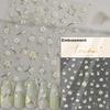 Gold Stamped Blooming Red Peony 3D Self-Adhesive Nail Art Stickers Lily Magnolia Camellia Daisy Rose Manicure Decals
