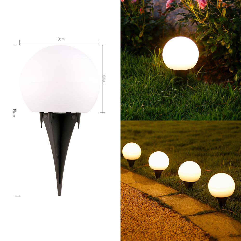 

Garden Solar Ball Lights Outdoor Waterproof Globe Solar Power Ground Lights for Path Yard Patio Lawn Christmas Decor Landscape 1pcs