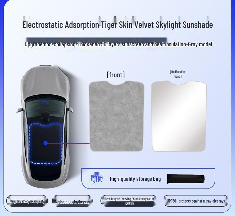 Xiaomi YU7 Electrostatic Sunroof Sunshade for Panoramic Sun Protection and Heat Insulation