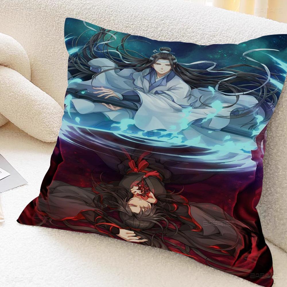 Anime Mo Dao Zu Shi Cushion Cover Car Throw Pillow Case For Sofa Car Christmas Gift 40x40cm 45x45cm