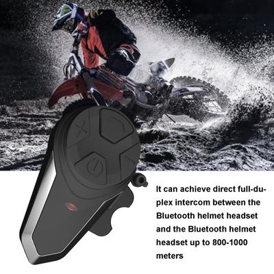 Bluetooth Motorcycle Helmet Earphone FM Redio 1000m Intercom Waterproof BT-S3 Motorbike