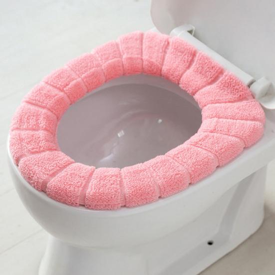 Toilet Seat Cover Comfortable Reusable Fiber Washable Toilet Seat Cushion for Bathroom